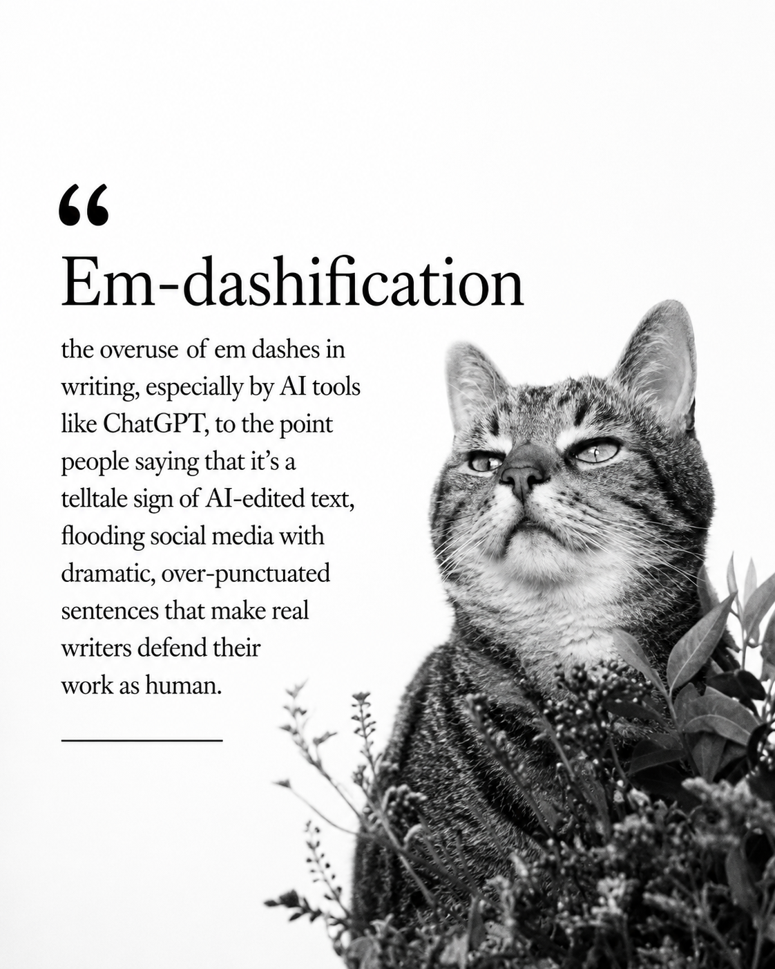 Em dash usage in AI-generated text